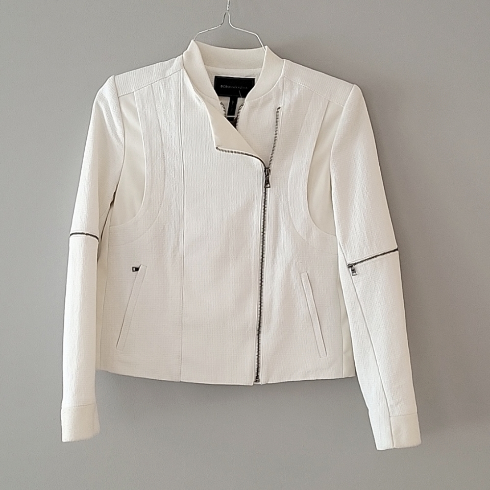 Bcbg cream jacket size xs